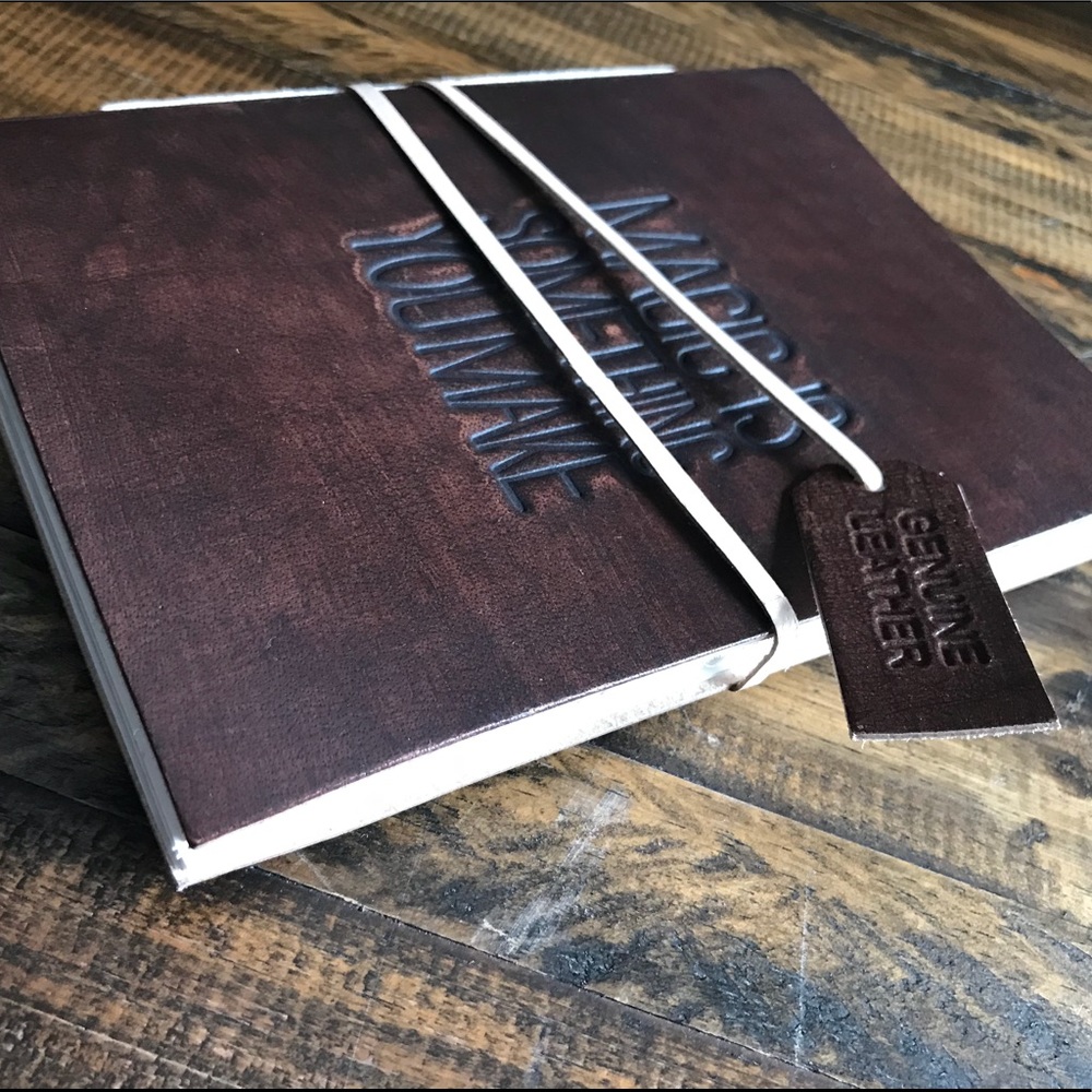 🆕 Genuine Leather Notebook: Magic is something... - Picture 2 of 6